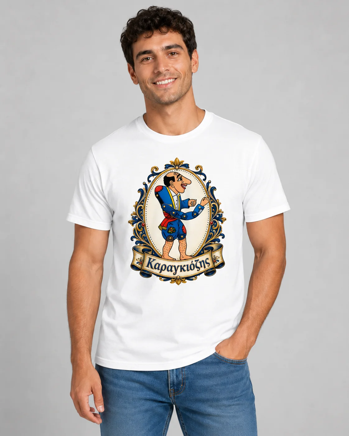 Φωτογραφία προϊόντος: Ανδρικό T-Shirt Καραγκιόζης - Καραγκιόζης 1