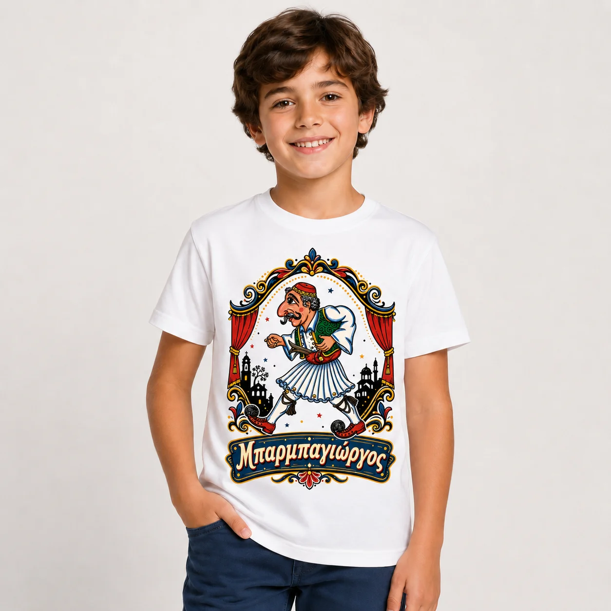 Φωτογραφία προϊόντος: Παιδικό T-Shirt Καραγκιοζης - Μπαρμπαγιώργος 2