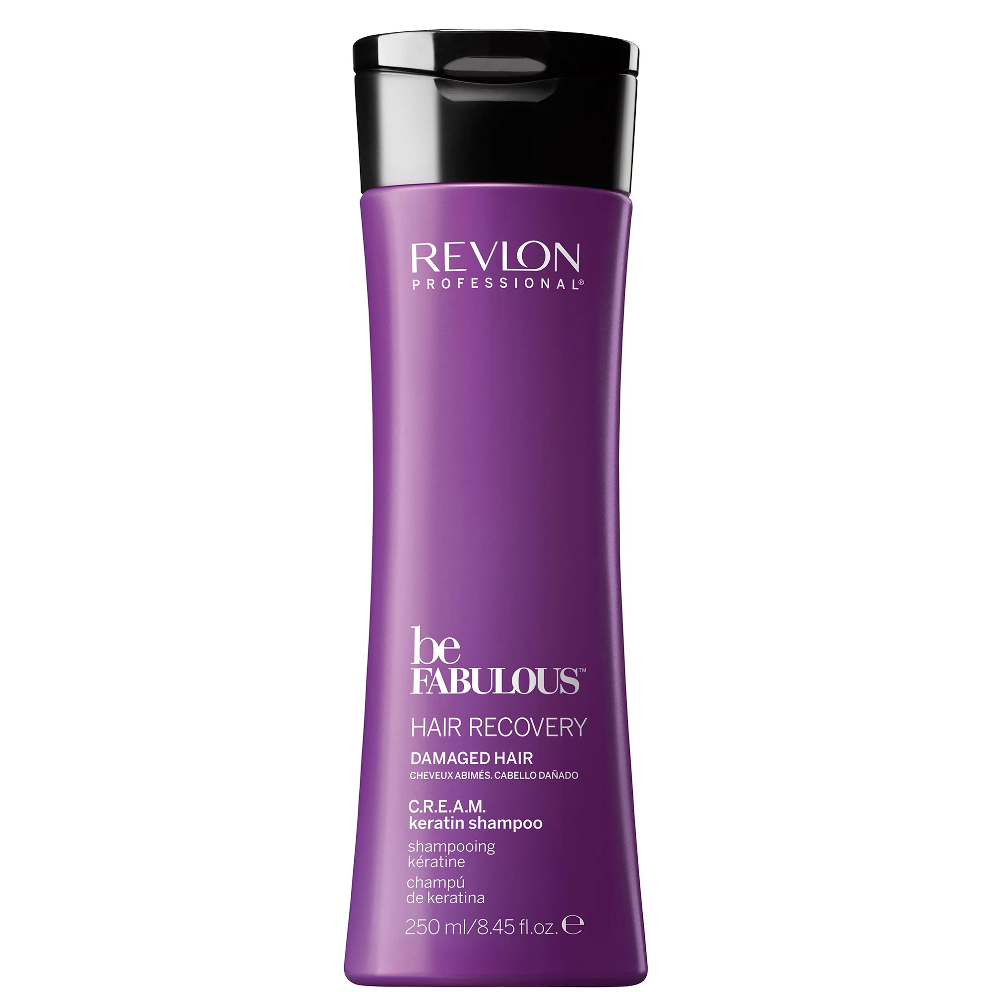 Φωτογραφία προϊόντος: Revlon Be Fabulous Hair Recovery Cream Keratin Shampoo for Damaged Hair (250ml)