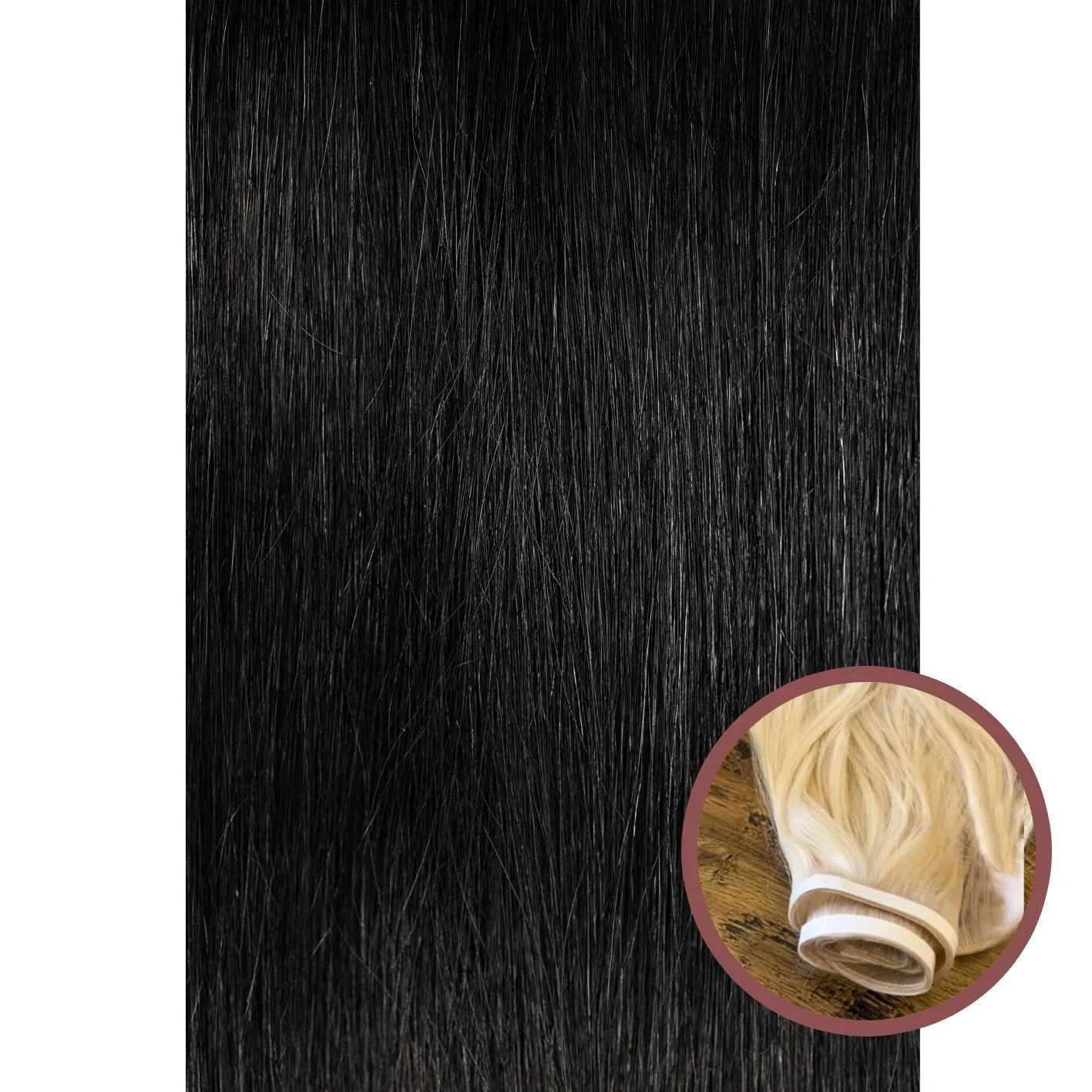 Φωτογραφία προϊόντος: Velvet Hair Extensions – Tape Weft | 50-55εκ #1