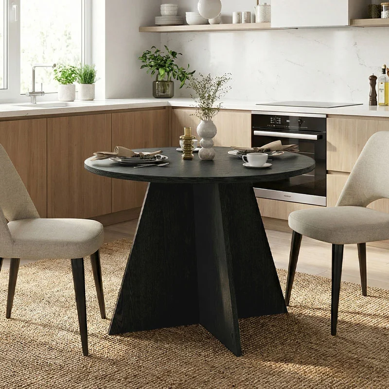 Φωτογραφία προϊόντος: Τραπέζι Tailor Megapap χρώμα sencron black Ø100x75,7εκ.