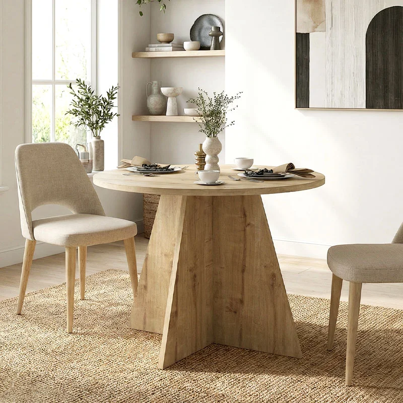 Φωτογραφία προϊόντος: Τραπέζι Tailor Megapap χρώμα sapphire oak Ø100x75,7εκ.