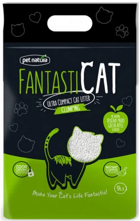 Φωτογραφία προϊόντος: Pet natura fantasticat με ζεόλιθο και άρωμα πράσινο μήλο 10lt pet natura (2045698)