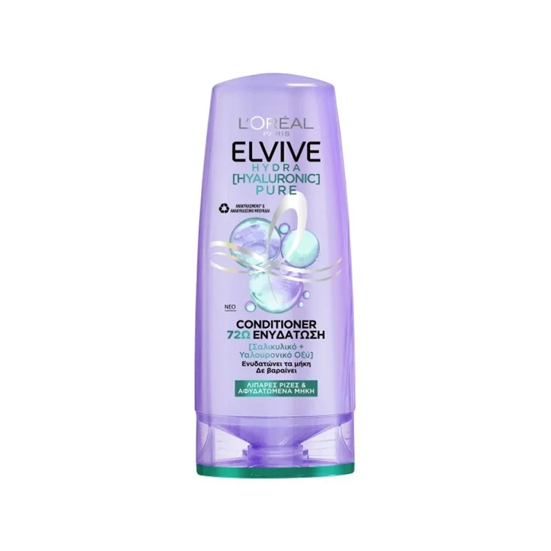 Φωτογραφία προϊόντος: L'Oreal Elvive Conditioner Hydra Hyaluronic Pure 300ml
