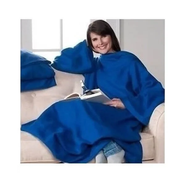 Φωτογραφία προϊόντος: OEM Κουβέρτα με Μανίκια Snuggle Super Soft Fleece - Μπλε