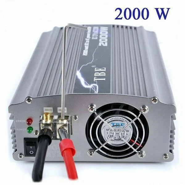 Φωτογραφία προϊόντος: OEM Inverter Αυτοκινήτου 2.000W για Μετατροπή 12V DC σε 110V AC Κωδικός: TBE F625B