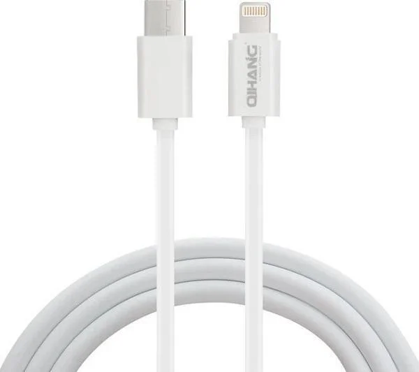 Φωτογραφία προϊόντος: OEM QIHANG C42 30W USB 3.2 Cable USB-C male - Lightning Λευκό 1.2m (QH-C42)