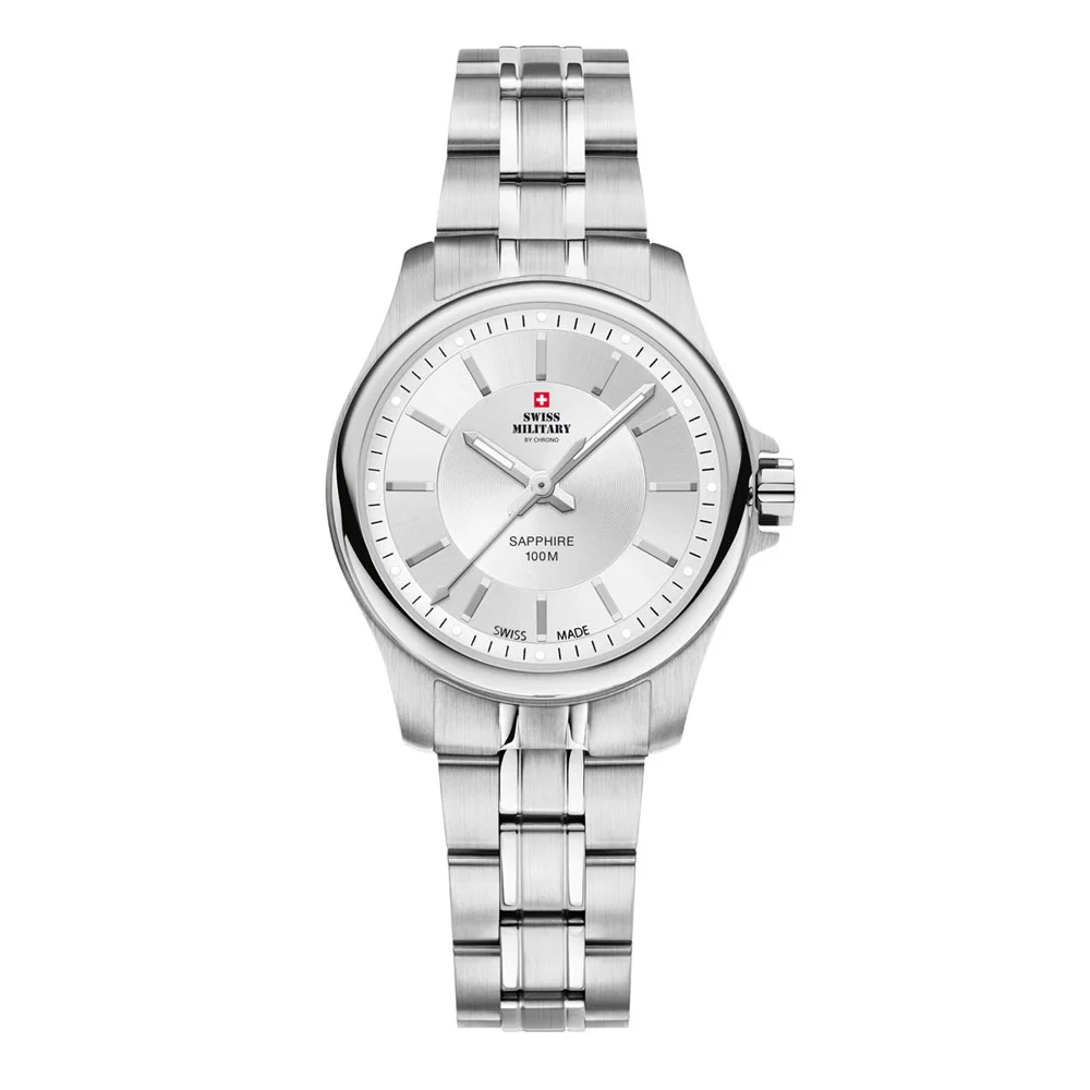 Φωτογραφία προϊόντος: SWISS MILITARY by Chrono Swiss Made Stainless Steel Bracelet Watch SM30201.02