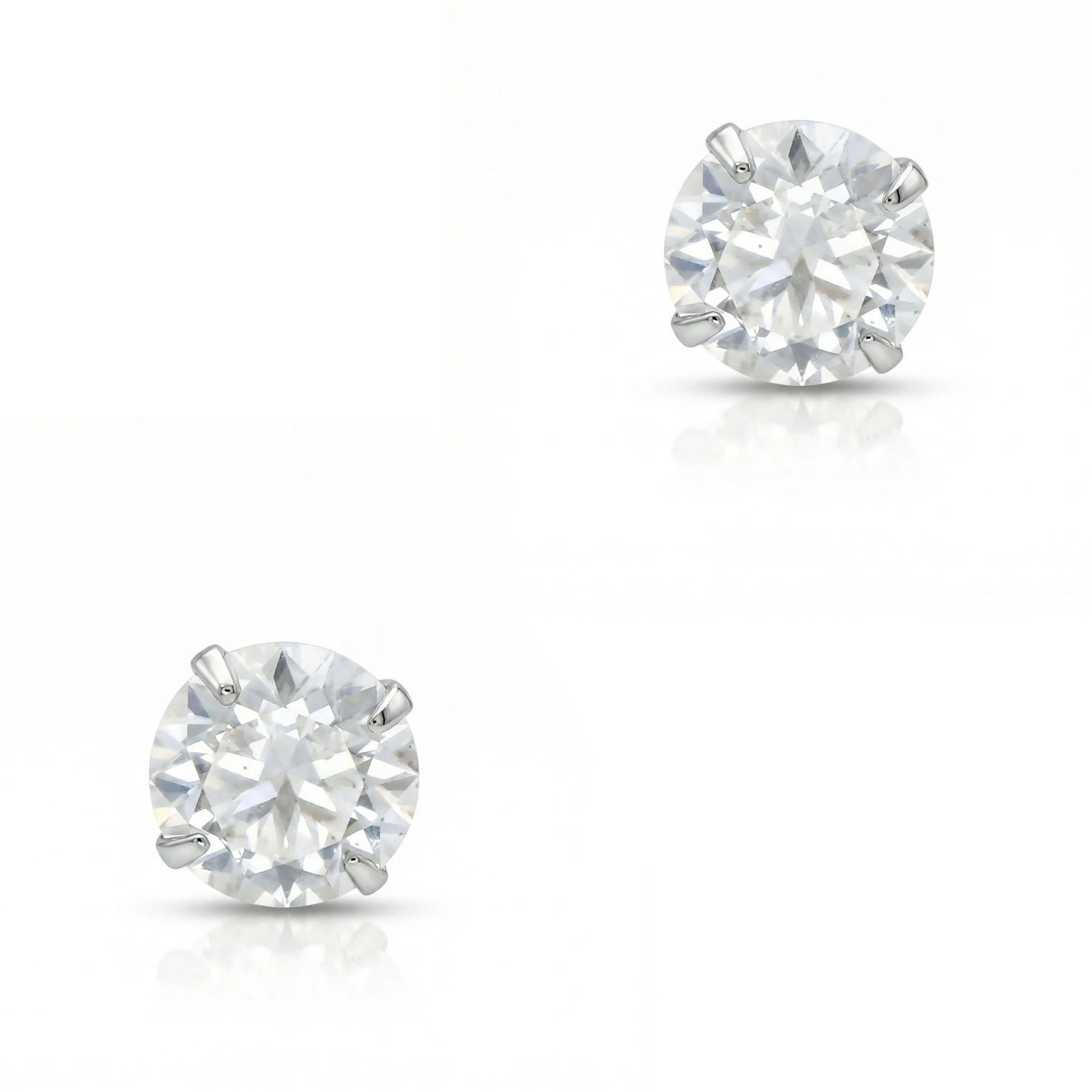 Φωτογραφία προϊόντος: Σκουλαρίκια με Moissanite Diamonds από Ασήμι SK4054