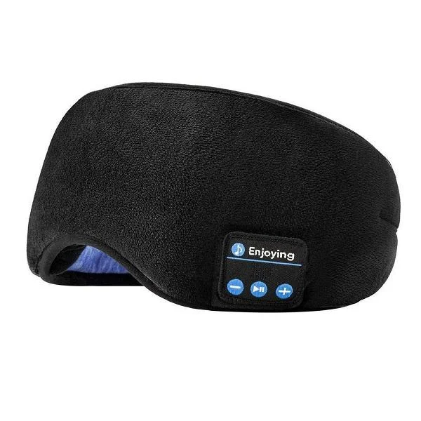 Φωτογραφία προϊόντος: OEM HORO Bluetooth-compatible Sleep Eye Mask Wireless Headphone Travel Music Eye Cover Headband μαύρος