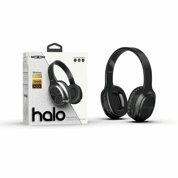 Φωτογραφία προϊόντος: OEM Moxom MX-WL26 Ασύρματα Bluetooth Over Ear Ακουστικά με 9 ώρες Λειτουργίας Μαύρα