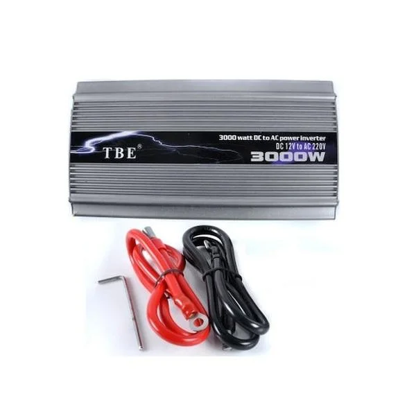 Φωτογραφία προϊόντος: OEM Inverter Αυτοκινήτου TBE-3000 3000W για Μετατροπή 12V DC σε 220V AC