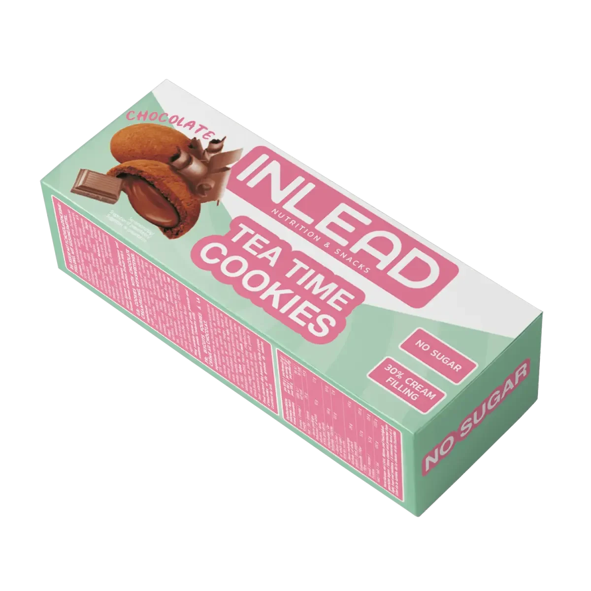 Φωτογραφία προϊόντος: Inlead Nutrition & Snacks Tea Time Cookies 150g Inlead Chocolate