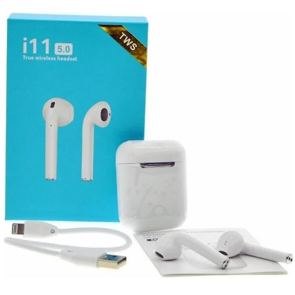 Φωτογραφία προϊόντος: OEM TWS i11s Earbud Bluetooth Handsfree Ακουστικά με Θήκη Φόρτισης Λευκά