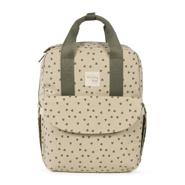 Φωτογραφία προϊόντος: Walking Mum Τσάντα Αλλαξιέρα Backpack Poppy Olive Hearts