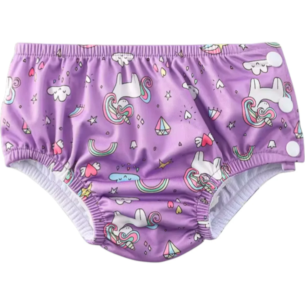 Φωτογραφία προϊόντος: Purple Unicorns & Rainbows, Βρεφικό Σλιπ Μαγιό/Πάνα- Queen Mother