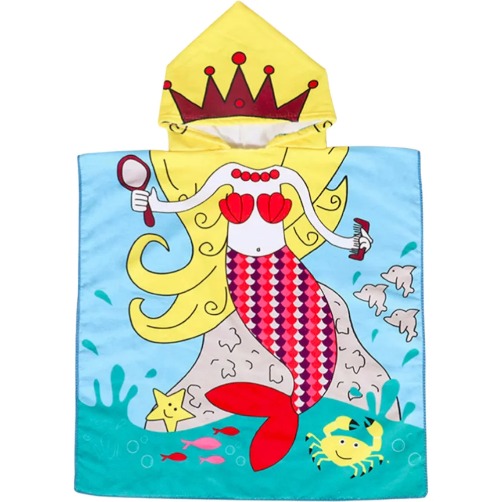 Φωτογραφία προϊόντος: Red Mermaid, Παιδικό Πόντσο με κουκούλα- Queen Mother