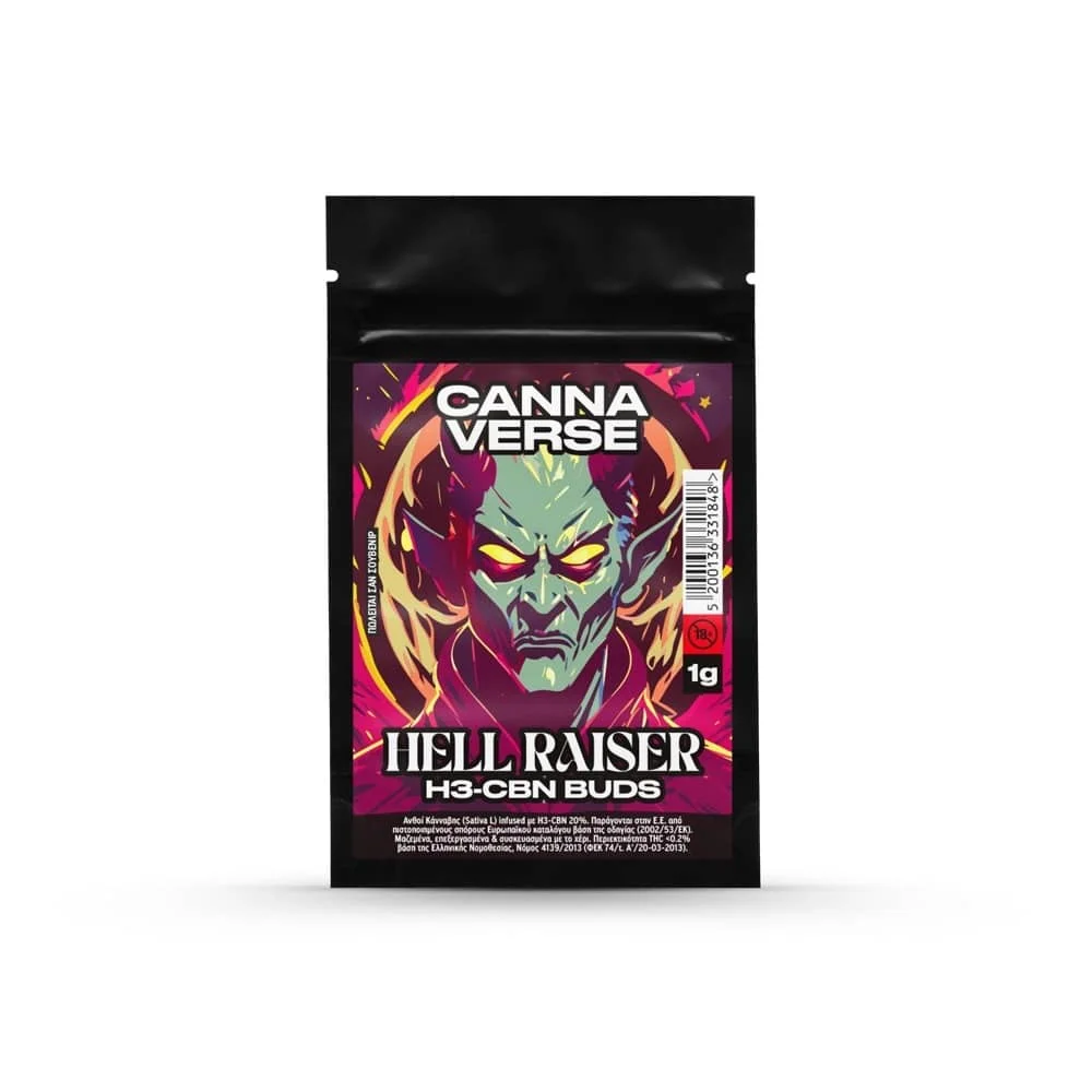 Φωτογραφία προϊόντος: Cannaverse Ανθοί H3CBN Hell Raiser - 1γρ