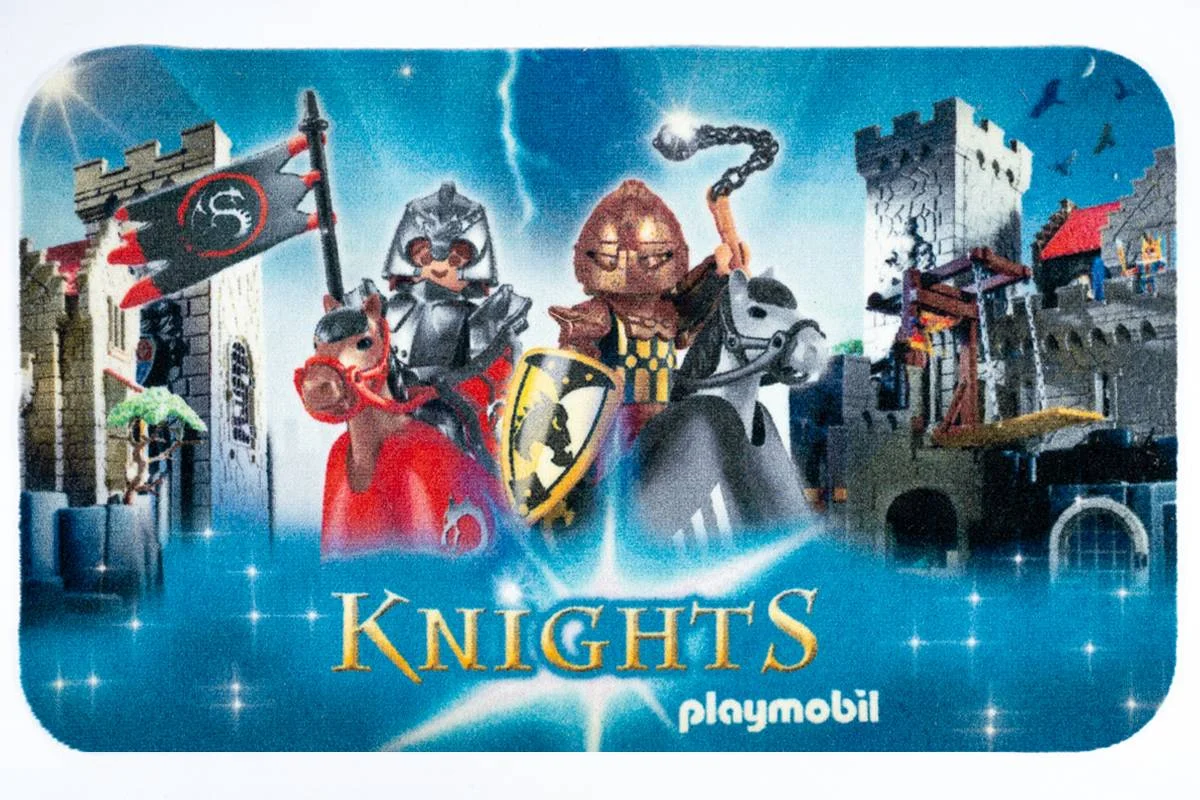 Φωτογραφία προϊόντος: Sdim Πατάκι Εισόδου Playmobil Μοκέτα με Αντιολισθητικό Υπόστρωμα Deco 010 Knights 50x80εκ. Πάχους 6mm