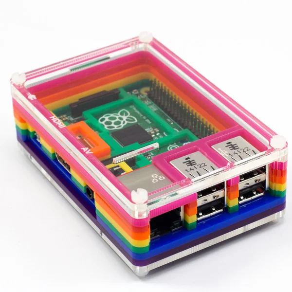 Φωτογραφία προϊόντος: Rainbow Pibow - Θήκη για Raspberry Pi Model B+ /2