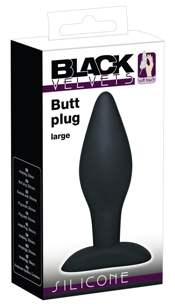 Φωτογραφία προϊόντος: Black Velvets Black Butt Plug 12 CM