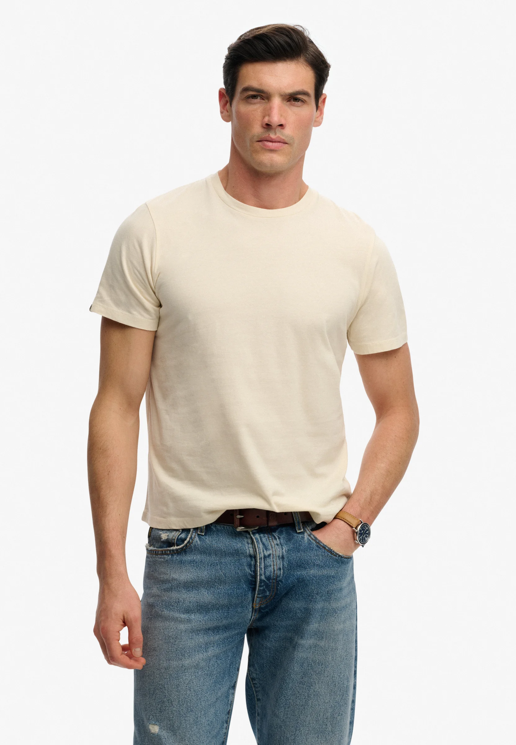 Φωτογραφία προϊόντος: SUPERDRY M OVIN CLASSIC ESSENTIAL TEE (M1012226A-1LG) ΜΠΛΟΥΖΑ