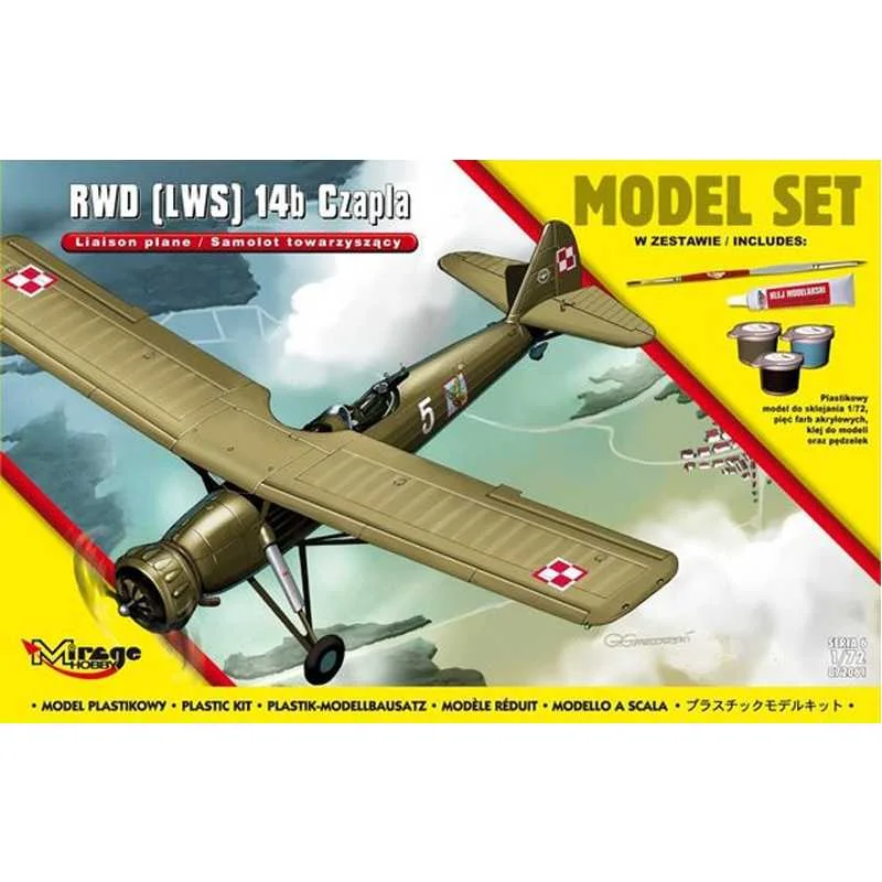 Φωτογραφία προϊόντος: Mirage 1/72 RWD LWS 14b 'CZAPLA' Polish aircraft (872061) 23668