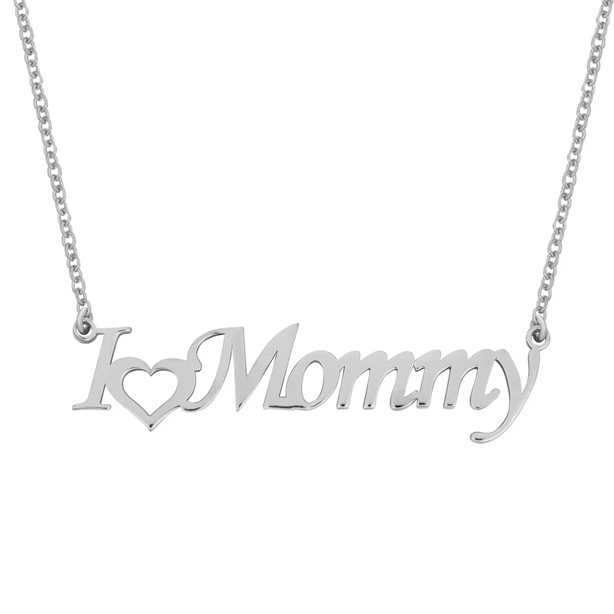 Φωτογραφία προϊόντος: Ασημένιο Κολιέ ( I Love Mommy ) / AK-11799L1