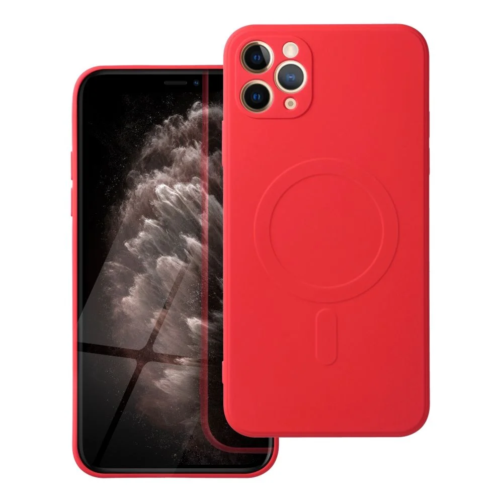 Φωτογραφία προϊόντος: . Silicone Mag Cover case for IPHONE 11 PRO MAX red