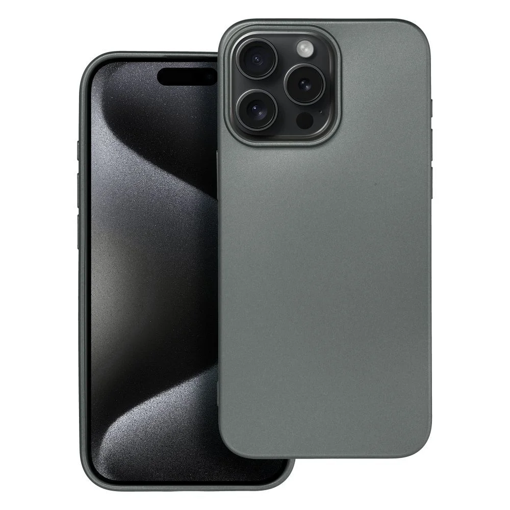 Φωτογραφία προϊόντος: . METALLIC Case for IPHONE 15 PRO MAX grey