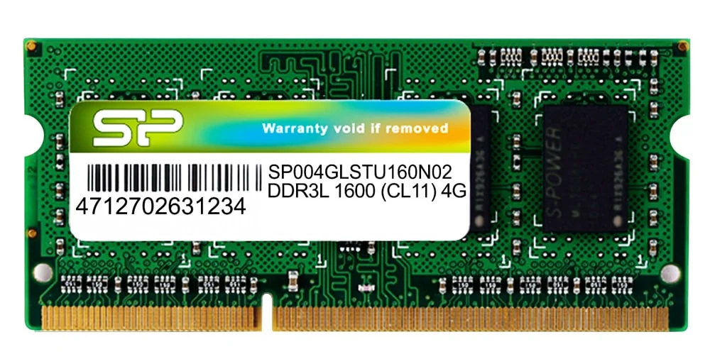 Φωτογραφία προϊόντος: SILICON POWER Μνήμη DDR3L SODimm , 4GB, 1600MHz, PC3L-12800, CL11, 1.35v