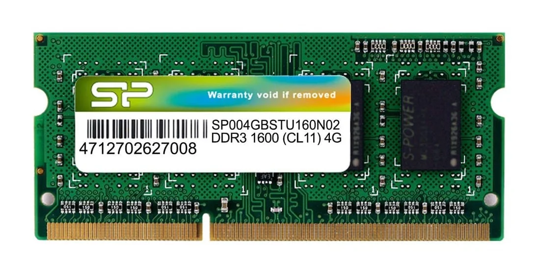 Φωτογραφία προϊόντος: SILICON POWER Μνήμη DDR3 SODimm, 4GB, 1600MHz, PC3-12800, CL11