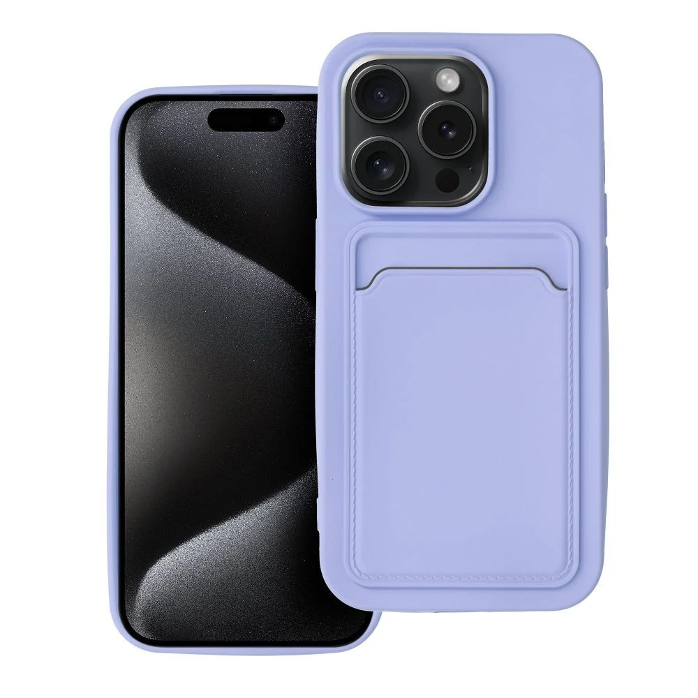 Φωτογραφία προϊόντος: . CARD case for IPHONE 15 Pro violet