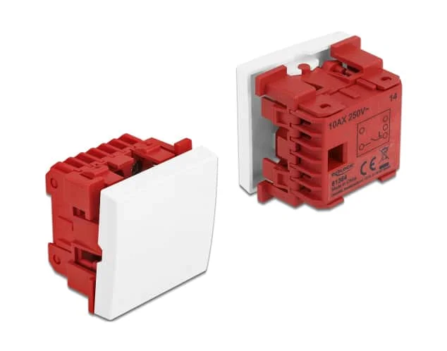 Φωτογραφία προϊόντος: DELOCK module διακόπτης Easy 45 81364, μονός, 1-pole, 1-way, λευκός