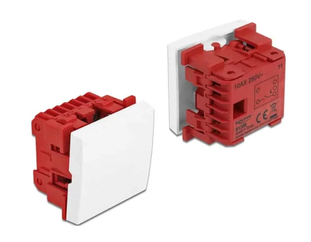 Φωτογραφία προϊόντος: DELOCK module διακόπτης Easy 45 81359, μονός, 1-pole, 1-way, λευκός