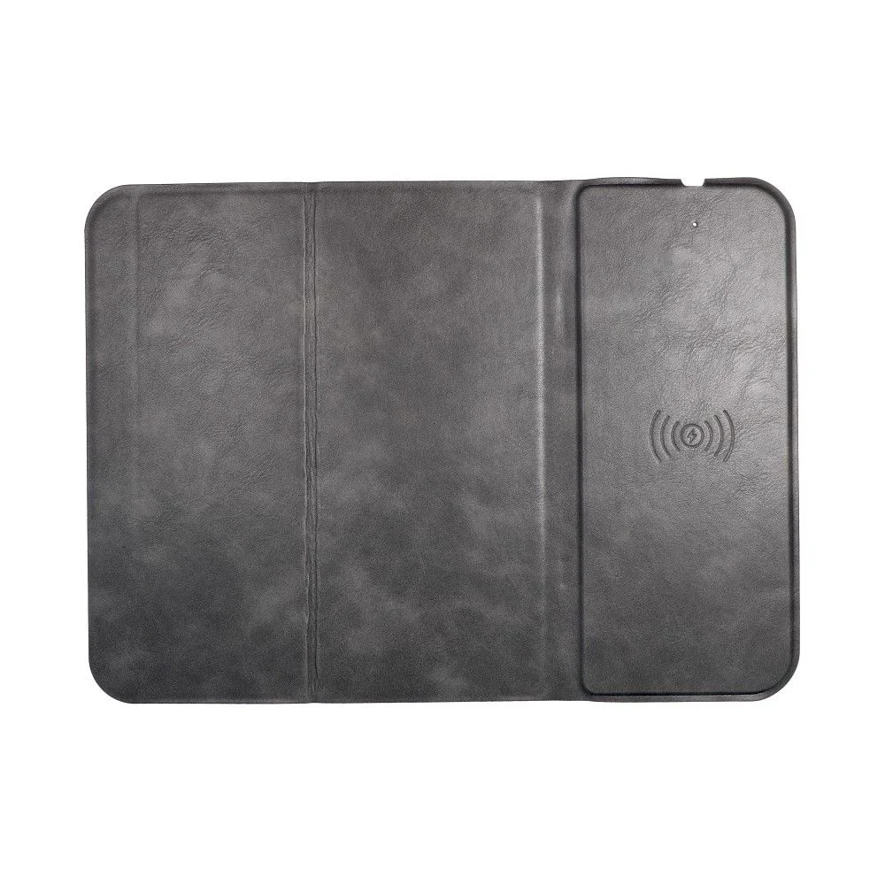 Φωτογραφία προϊόντος: . Mouse pad + wireless charger 15W OJD-82 brown/grey