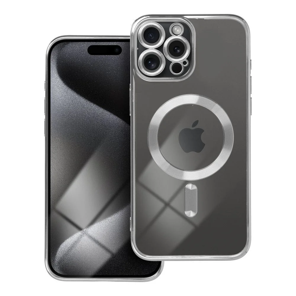 Φωτογραφία προϊόντος: . Electro Mag Cover case compatible with MagSafe for IPHONE 15 PRO MAX silver