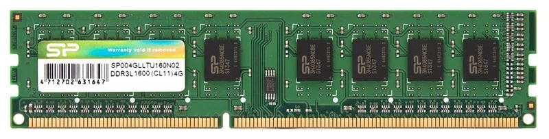Φωτογραφία προϊόντος: SILICON POWER μνήμη DDR3L UDIMM SP004GLLTU160N02, 4GB, 1600MHz, CL11