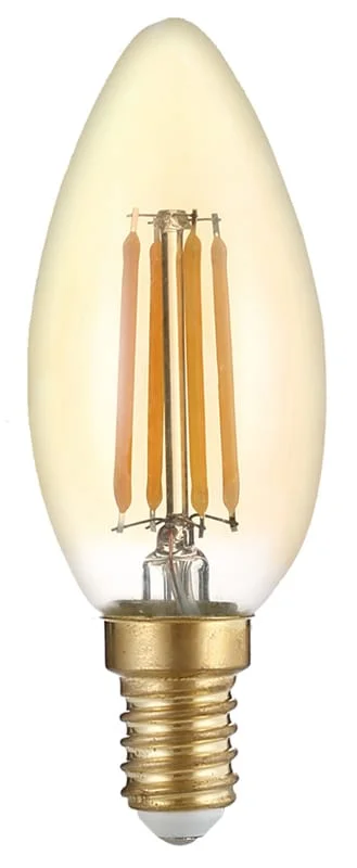 Φωτογραφία προϊόντος: OPTONICA LED λάμπα Candle C35 Filament 1490, 4W, 2500K, E14, 400lm