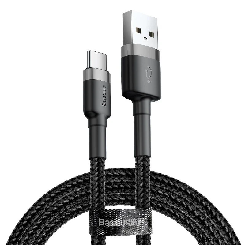 Φωτογραφία προϊόντος: Baseus USB-C Cable 2A 2m (Gray+Black)