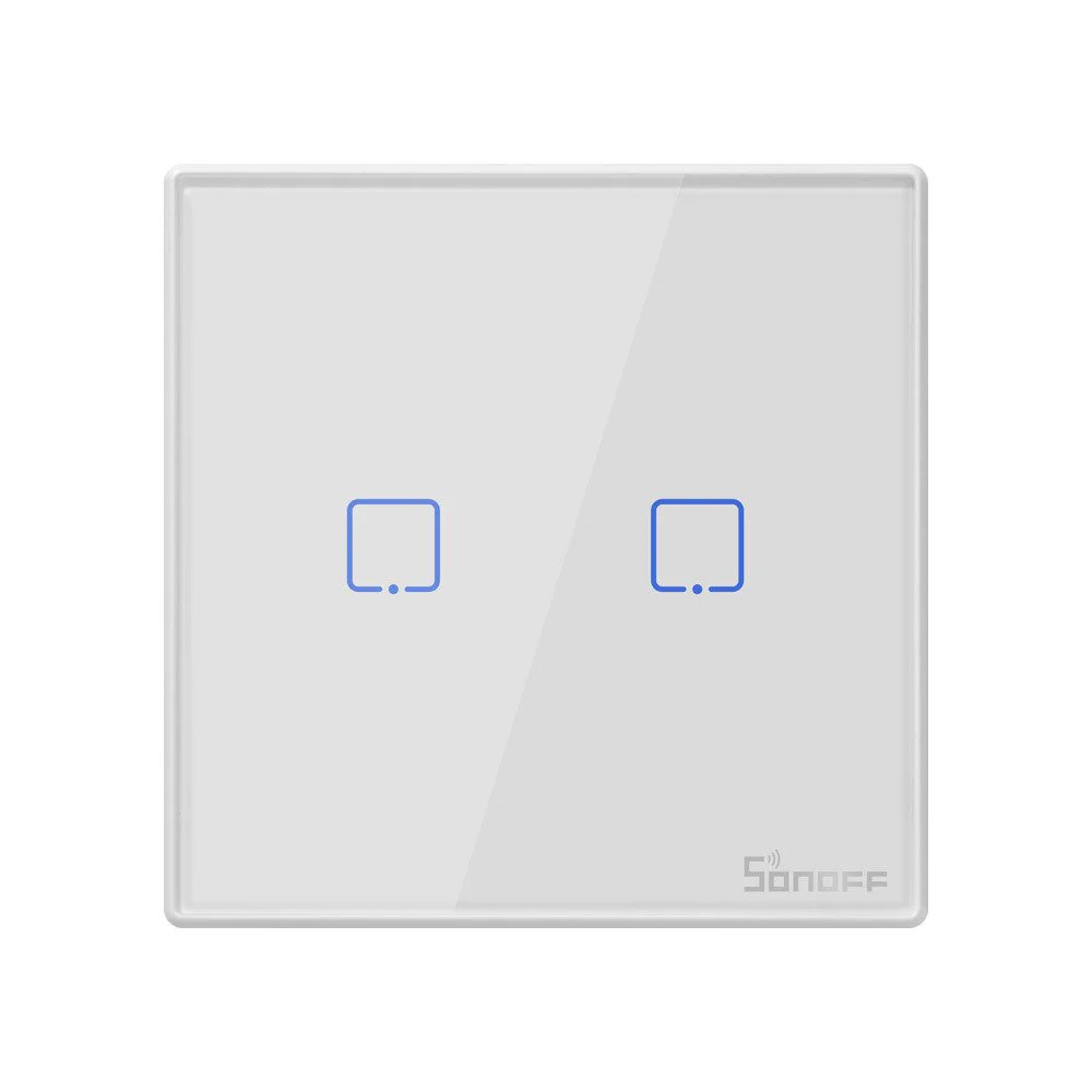 Φωτογραφία προϊόντος: Sonoff TX-T2EU2C-RF Wireless Smart Switch 2-Gang