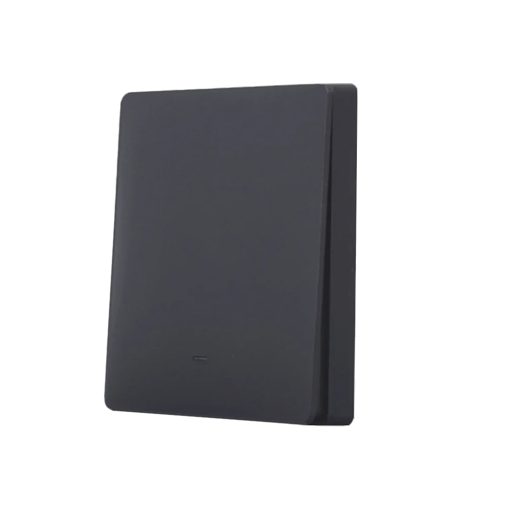 Φωτογραφία προϊόντος: SmartWise Wall Switch Front Panel Black 1-Gang
