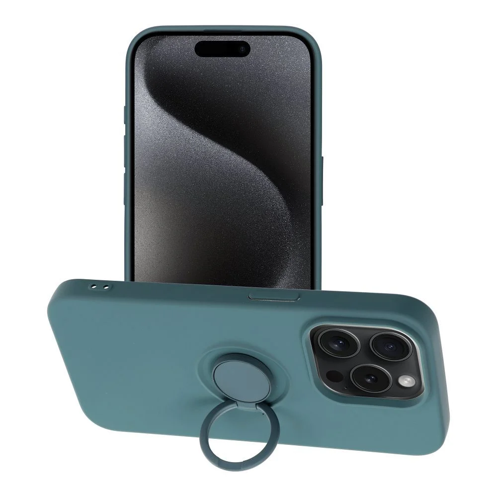 Φωτογραφία προϊόντος: . SILICONE RING Case for IPHONE 15 PRO green
