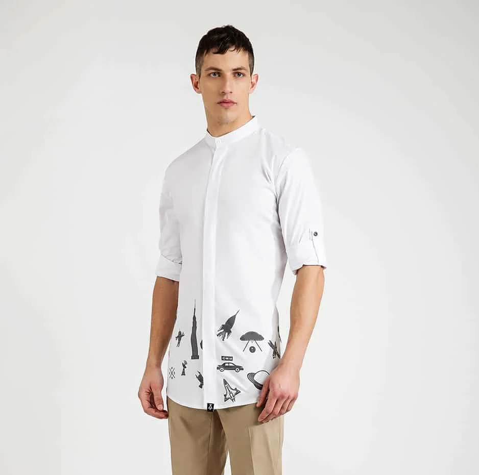 Φωτογραφία προϊόντος: Shirt with printing details on hem