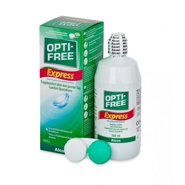 Φωτογραφία προϊόντος: Opti-Free Express Υγρό Απολύμανσης Φακών Επαφής Πολλαπλών Χρήσεων, 355ml