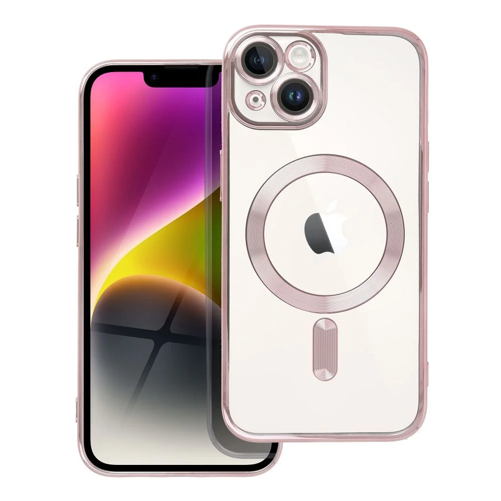 Φωτογραφία προϊόντος: . Electro Mag Cover case compatible with MagSafe for IPHONE 14 rose gold