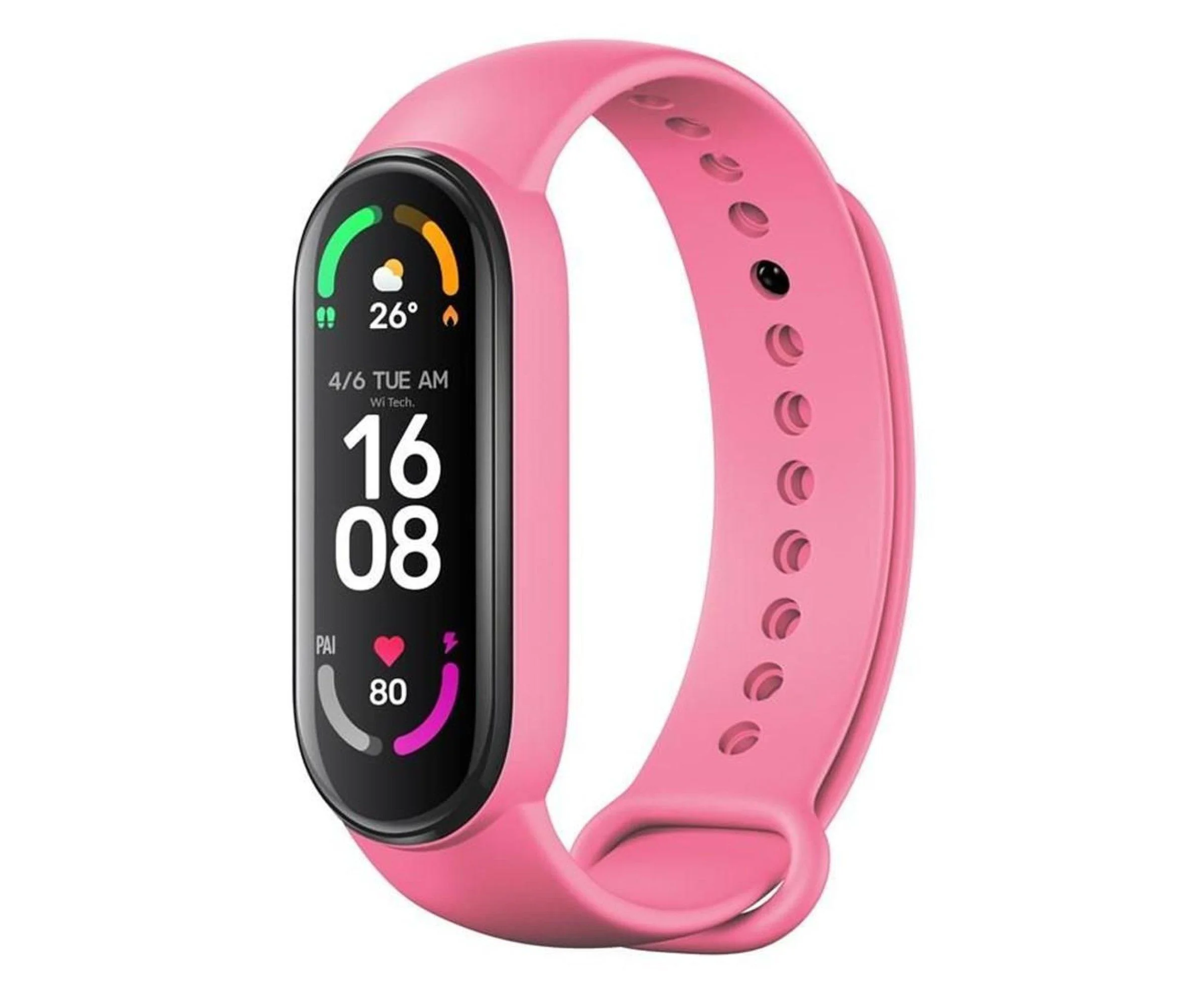 Φωτογραφία προϊόντος: . Strap silicone for smartband Xiaomi Mi Band 5 / 6 / 7 pink (37)