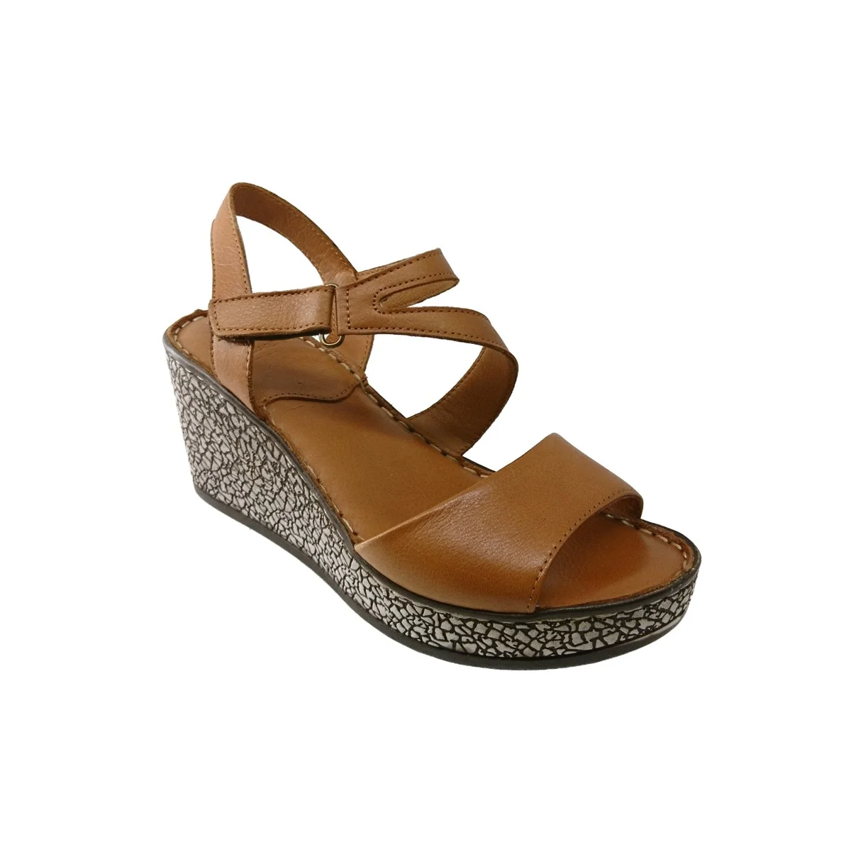 Φωτογραφία προϊόντος: Boxer Sandals 96045 10-019 Πλατφόρμες Ταμπά Δέρμα.