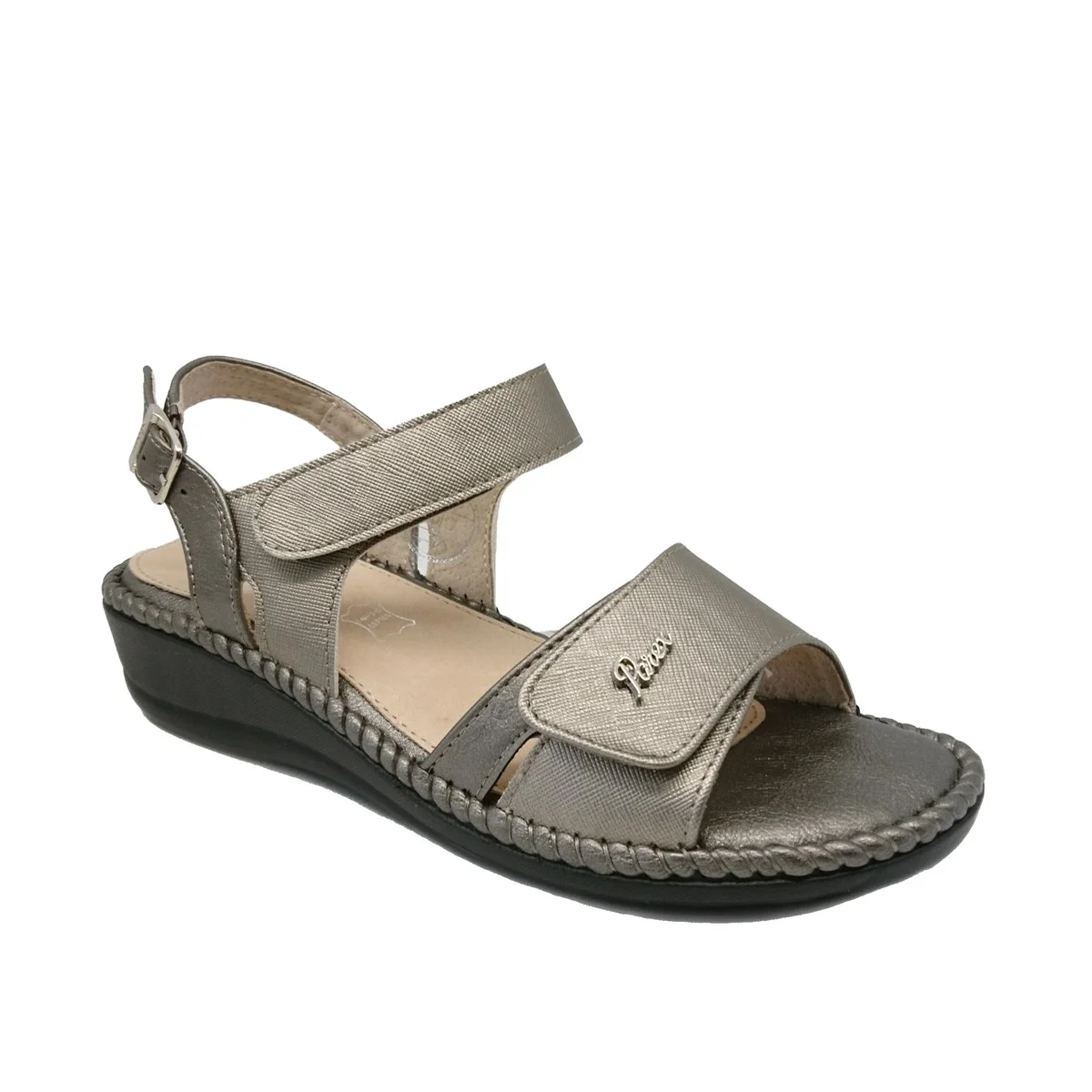 Φωτογραφία προϊόντος: Γυναικεία Comfort Πέδιλα Peep Toe Parex 11617008 Ατσαλί