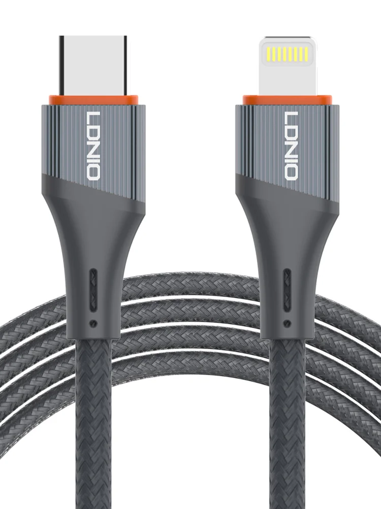 Φωτογραφία προϊόντος: LDNIO καλώδιο Lightning σε USB-C LC631I, 30W PD, 1m, γκρι